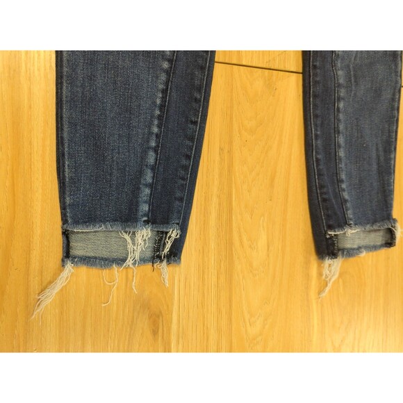 Abercrombie & Fitch Womens MidRise Jeans 10 Distressed Ankle Denim Whimsy Boho - Picture 6 of 7